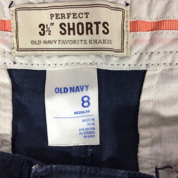 Old Navy Perfect 3 1/2” Navy Blue Shorts - Size 8 - Picture 4 of 5